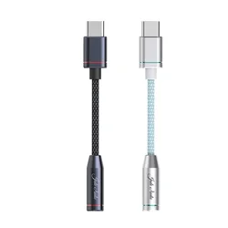 FiiO JadeAudio JA11 USB Type C to 3.5mm Headphone Adapter DSD128 USB C Cable USB C to 3.5 Audio Aux Cable For IOS Android