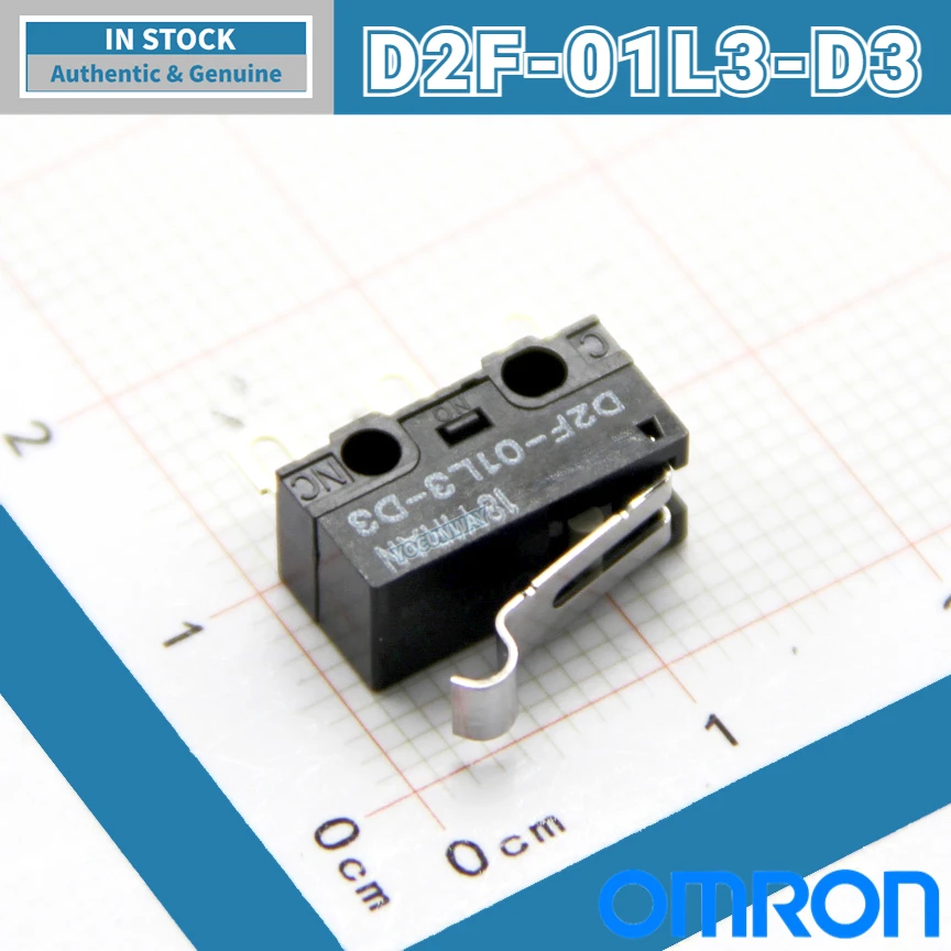 New Authentic Original Japan OMRON D2F-01L3-D3 Micro Switch Grey Dot 3 Pin Limit Switch