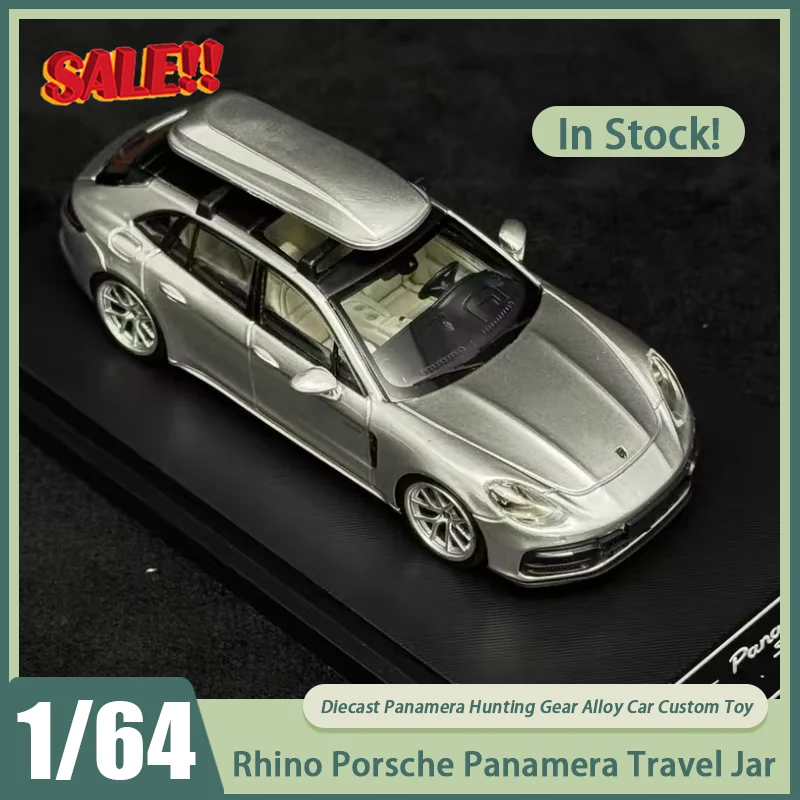 

Новинка в наличии Rm 1:64 Rhino Porsche Panamera, охотничье снаряжение, дорожная банка, автомобиль из сплава, миниатюрные литые под давлением украшения Porsche, игрушки на заказ