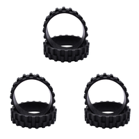 【CODE】6PCS Wheel Tires For Xiaomi Mijia 1C/2C/3C S5 Series/T6/T7 Robot Vacuum Cleaner Wheels Anti-Slip Replacement Parts