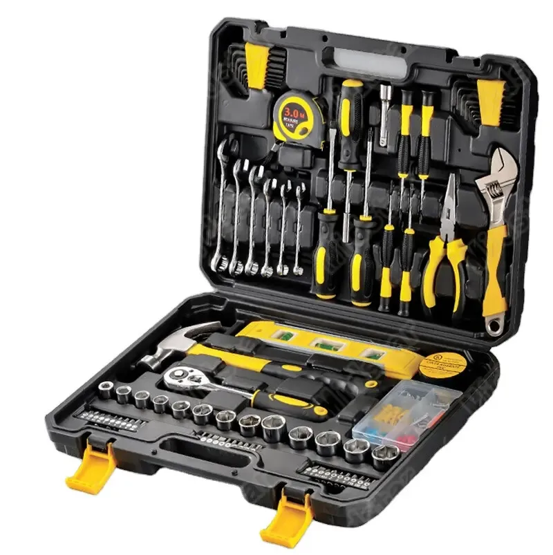 Home Hand Tool Set Manual Combination Tool Box Car Repair Kits Household Gift Toolkit Woodworking Garden
