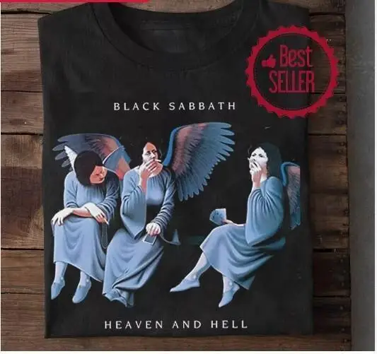 

Black Sabbath-Heaven and Hell Gift For Fan Black All Size Cotton Black T-Shirt.