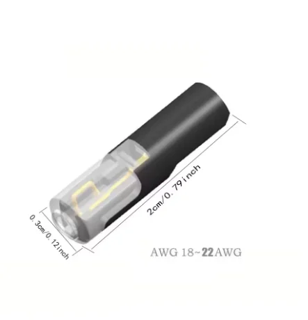 10-50Pcs 1-Way Quick Connection Cable Connector - No Soldering, Single Wire, with Locking Plug-In Type, Easy and Quick Wiring