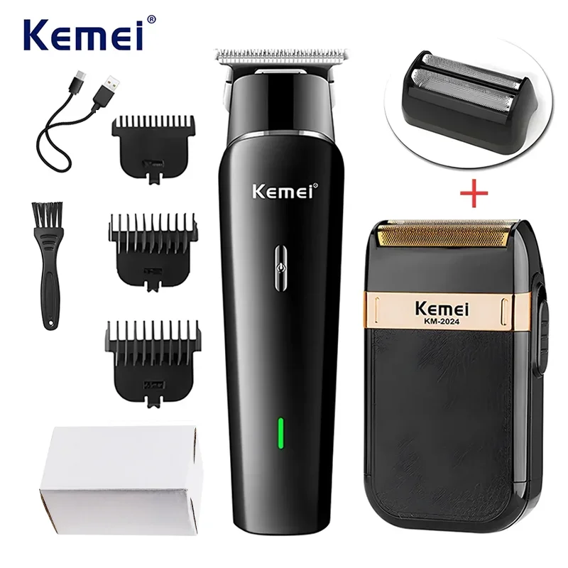 

Kemei Km-1115 Lithium Battery Low Noise Long Life Hair Trimmer Fast Usb Charging Mini Design Hair Clipper