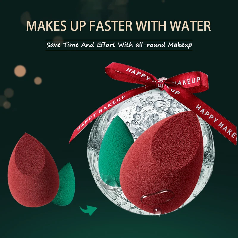 Christmas Style Non-latex Puff Super Soft Sponge Smooth Foundation Cosmetic Make Up Puff Beauty Tools