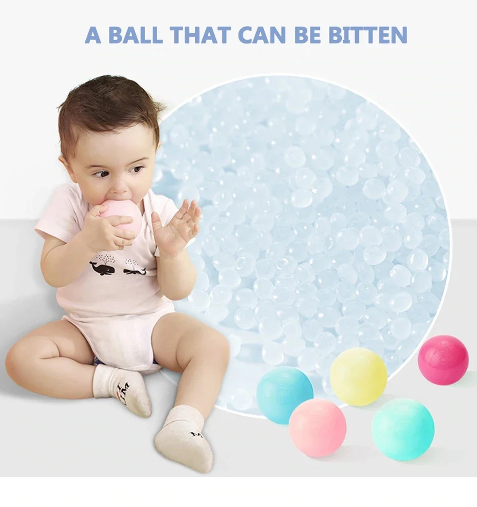 Palla colorata diametro 5,5 cm materiale giocattolo palla oceanica piscina di palline ecologica giocattolo palla tenda per bambini