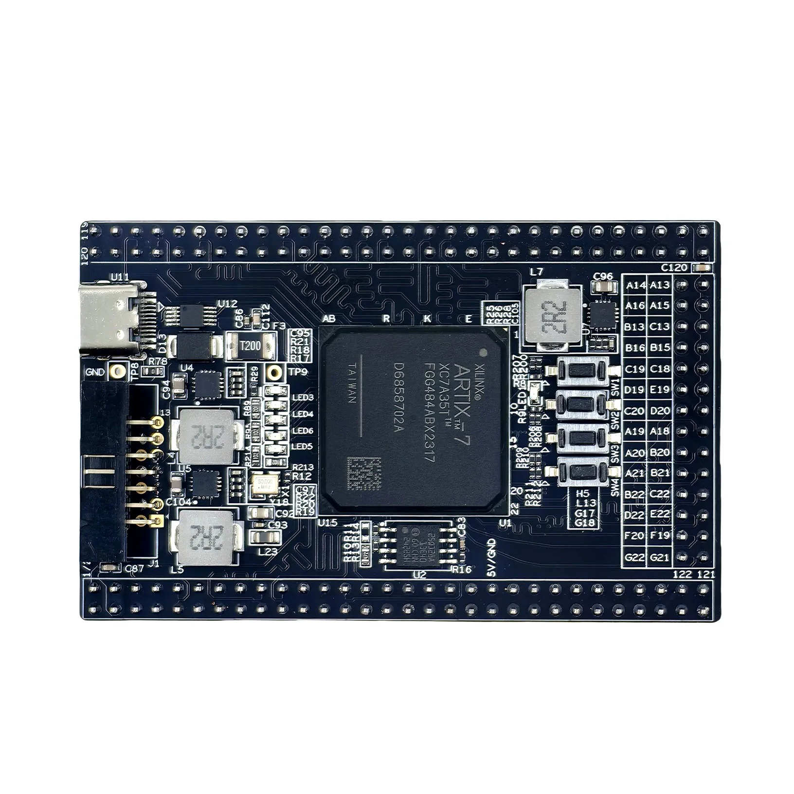 fpga-development-board-artix‑7-xc7a100t-fgg484-136-i-o-for-university-experiment-electronic-design