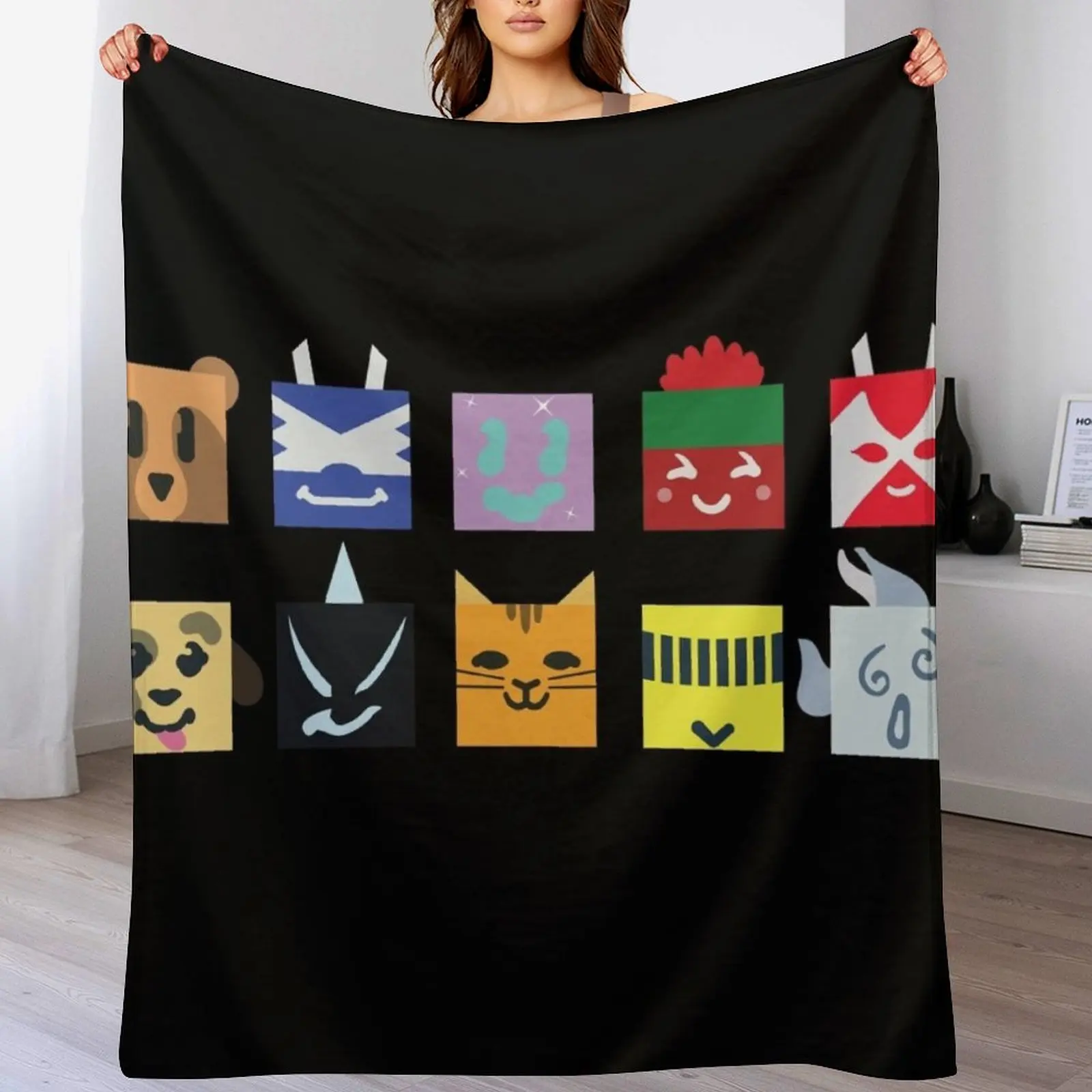 Event Bee Swarm Simulator Collection Throw Blanket valentine gift ideas Heavy Blankets