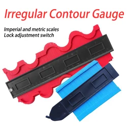 Contour Gauge Duplicator Ceramic Tile Carpet Cutting Template Profile Measuring Angle Ruler Contour Duplicator Woodworking Tools