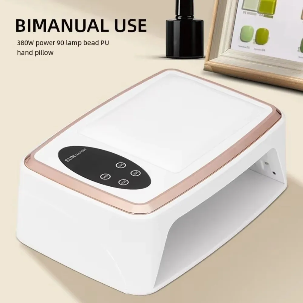 

New 90LEDs LED Nail Lamp Multifunctional Portable Hand Pillow Light Nail Art Machine UV Curing Lamps for Manicure Salon