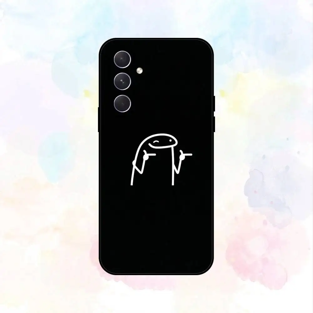 C-Cartoon Stick Handyhülle für Samsung Galaxy A73, A72, A71, A70, A53, A52, A51, andere weiche schwarze Hülle