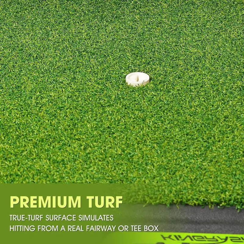 Golf Practice Mat Artificial Turf Golf Pad Golf Hitting Mat With Non-Slip Bottom Pad Heavy Duty Golf Training Aid Equipment For