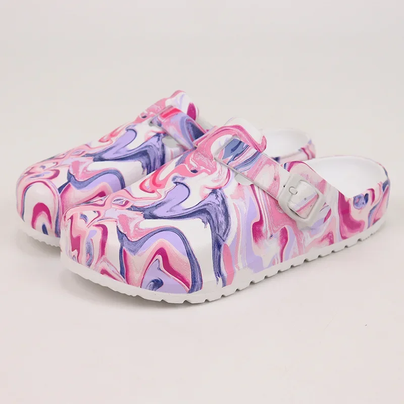 Fashion women\'s outdoor garden shoe impression Eva sandals soft-soled protective shoes creative cartoon shoes woman