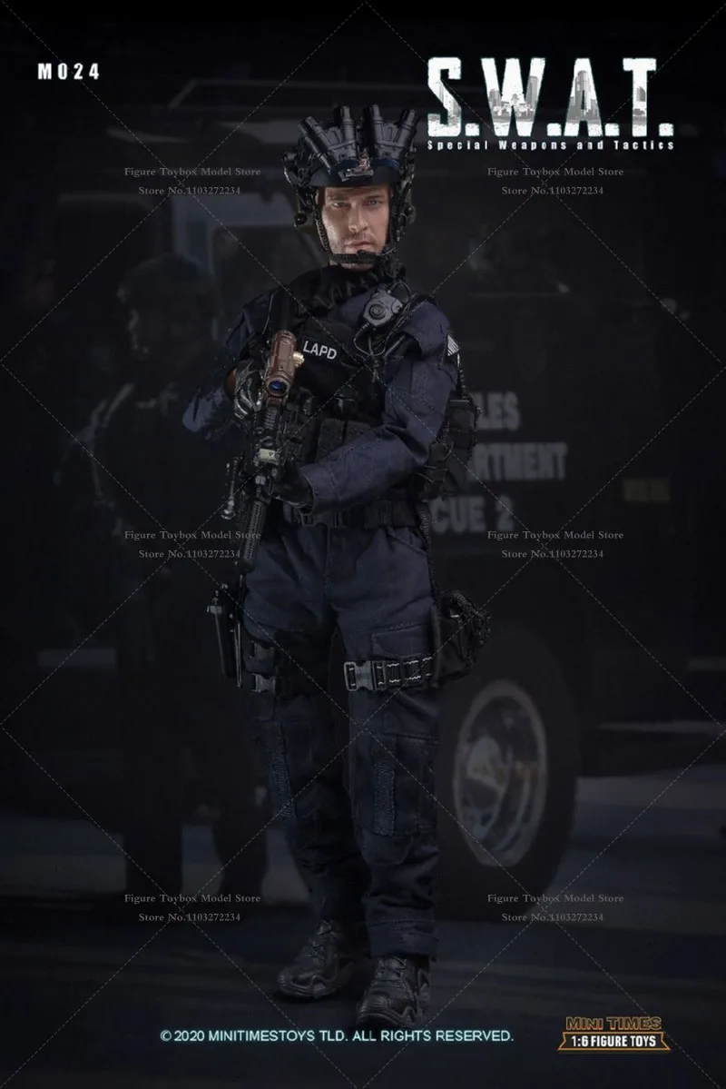 Minitimes Toys-Modèle de soldat mobile, simulation de police SWAT, mini figurine d'action militaire, ensemble complet, M024, 12 ", échelle 1/6, GérGifts