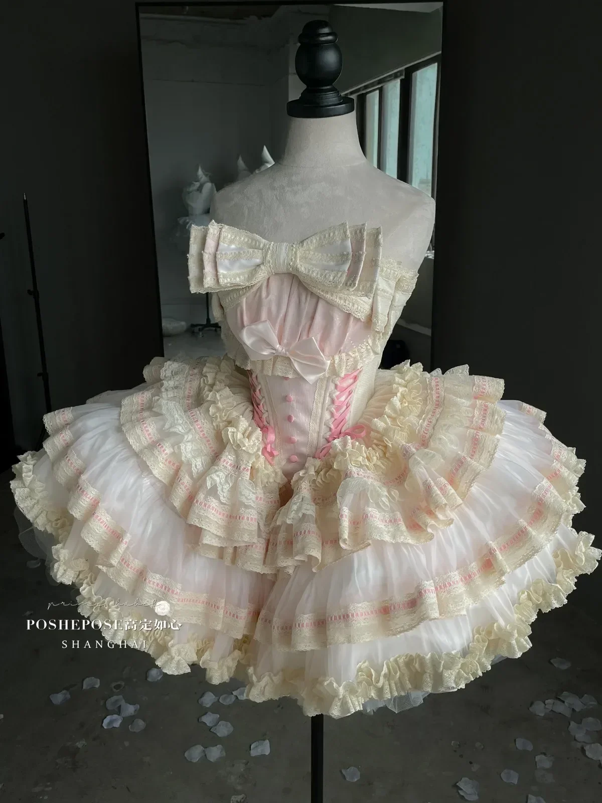 New Girls Birthday Lolita Dress 2026 Spring and Summer Women's Tube Top Satin Bowknot Slim Pettiskirt Short Mini Party Dress - Image 5