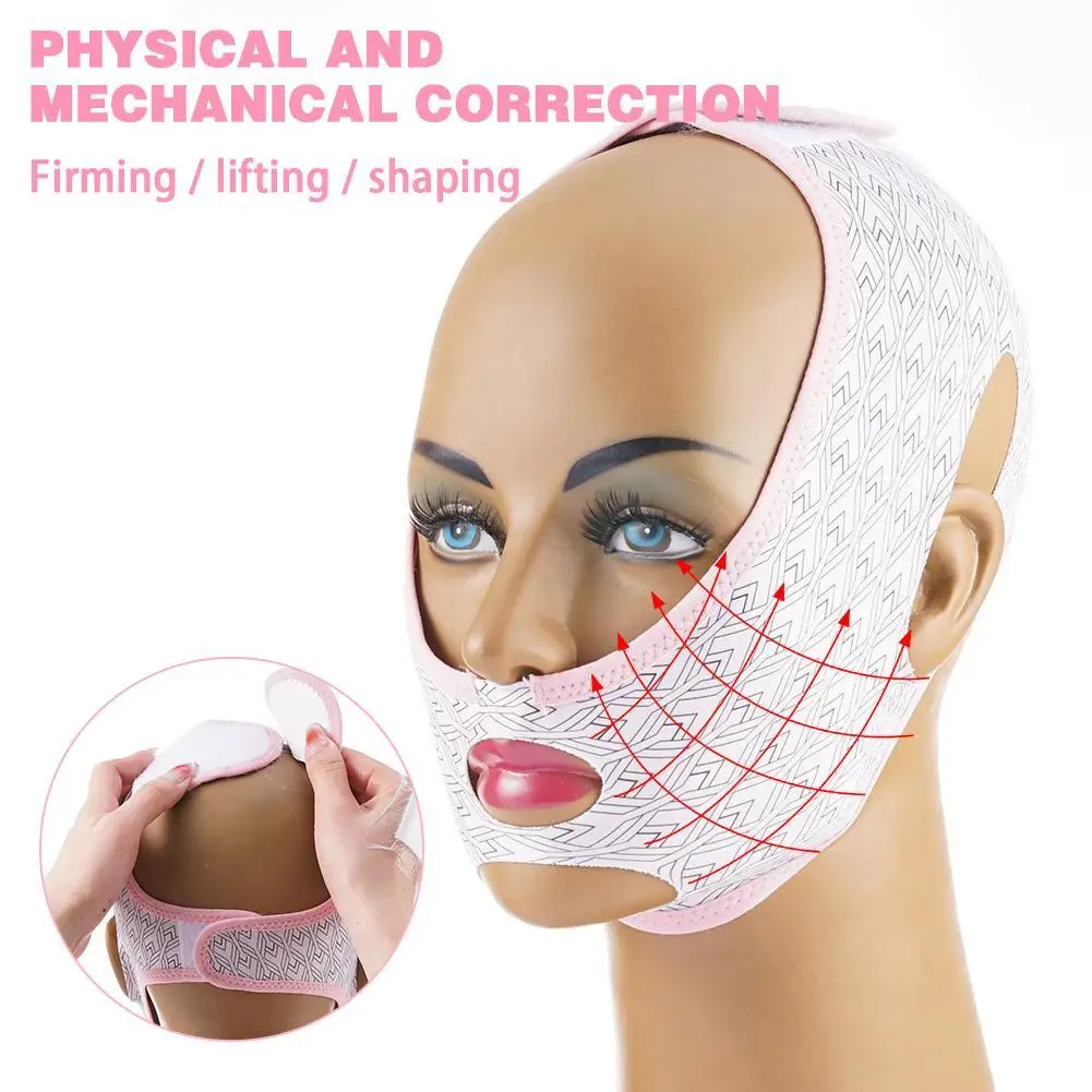 Elastic Face Slimming Bandage, V Line Shaper, Mulheres Chin Cheek Lift Up Belt, Correia Massageador Facial, Rosto Beleza Ferramentas De Cuidados Com A Pele