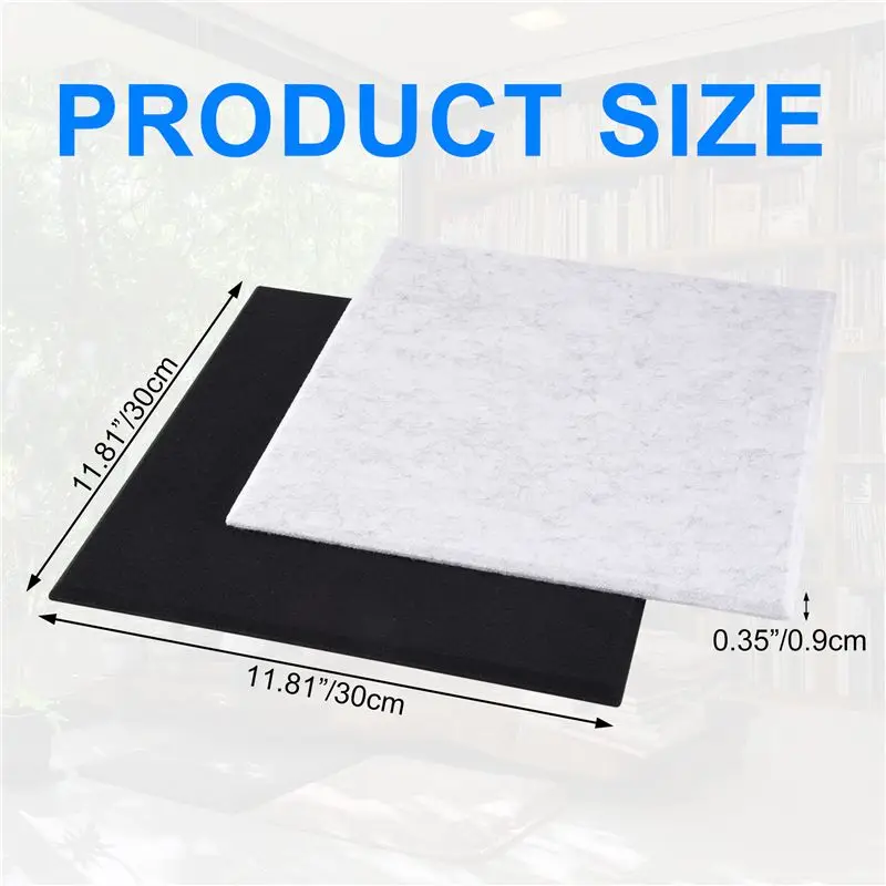 AB02 12 Pcs Acoustic Foam Panels,Soundproofing Panel Beveled Edge Sound Panels, Acoustic Treatment Used In Home&Offices Wall