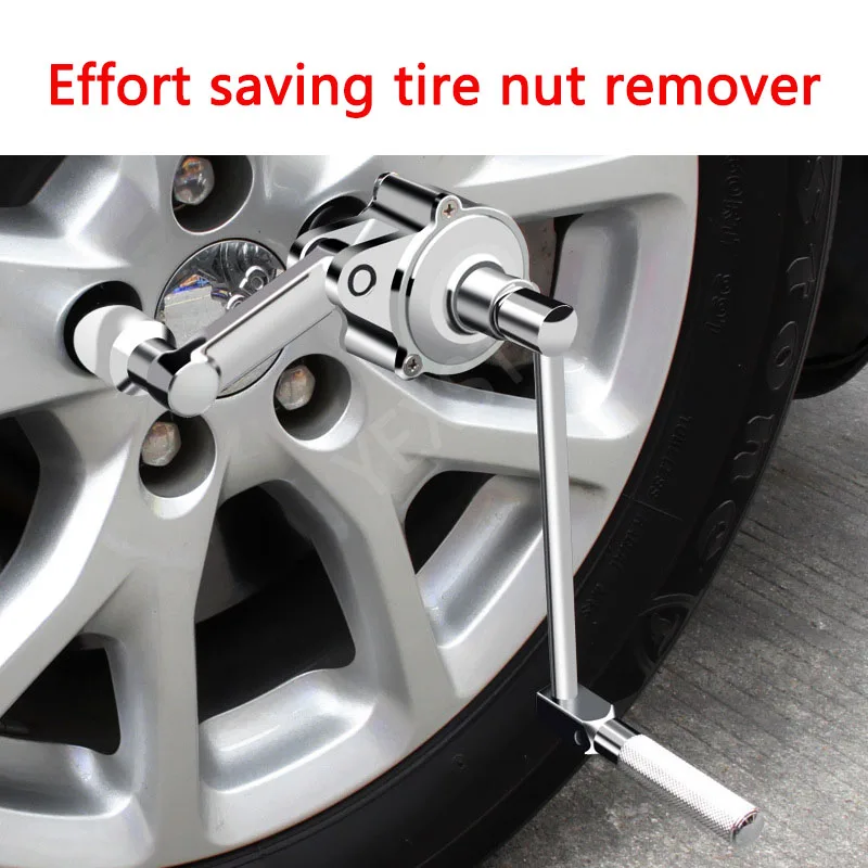 

Torsion torque multiplier wrench lug nut remover type automobile tire removal labor saving wrench