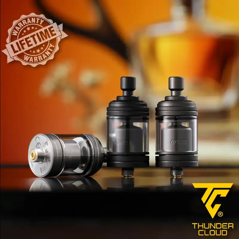 Authentic ThunderCloud Blaze MTL RTA Atomizer 22mm 3ml Single Rebuildable Dripping Tank Leak Proof 510 Electronic Cigarette