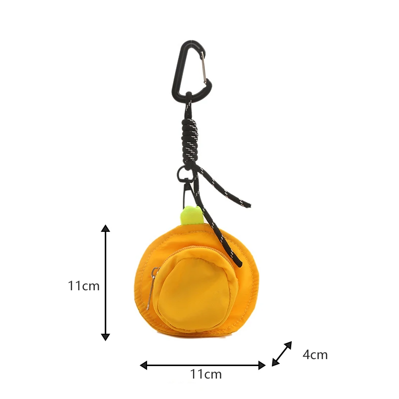 Mini bolsa de almacenamiento portátil impresa, monedero multiusos para llaves, soporte para cambio, organizador de maquillaje y auriculares, bolsa colgante