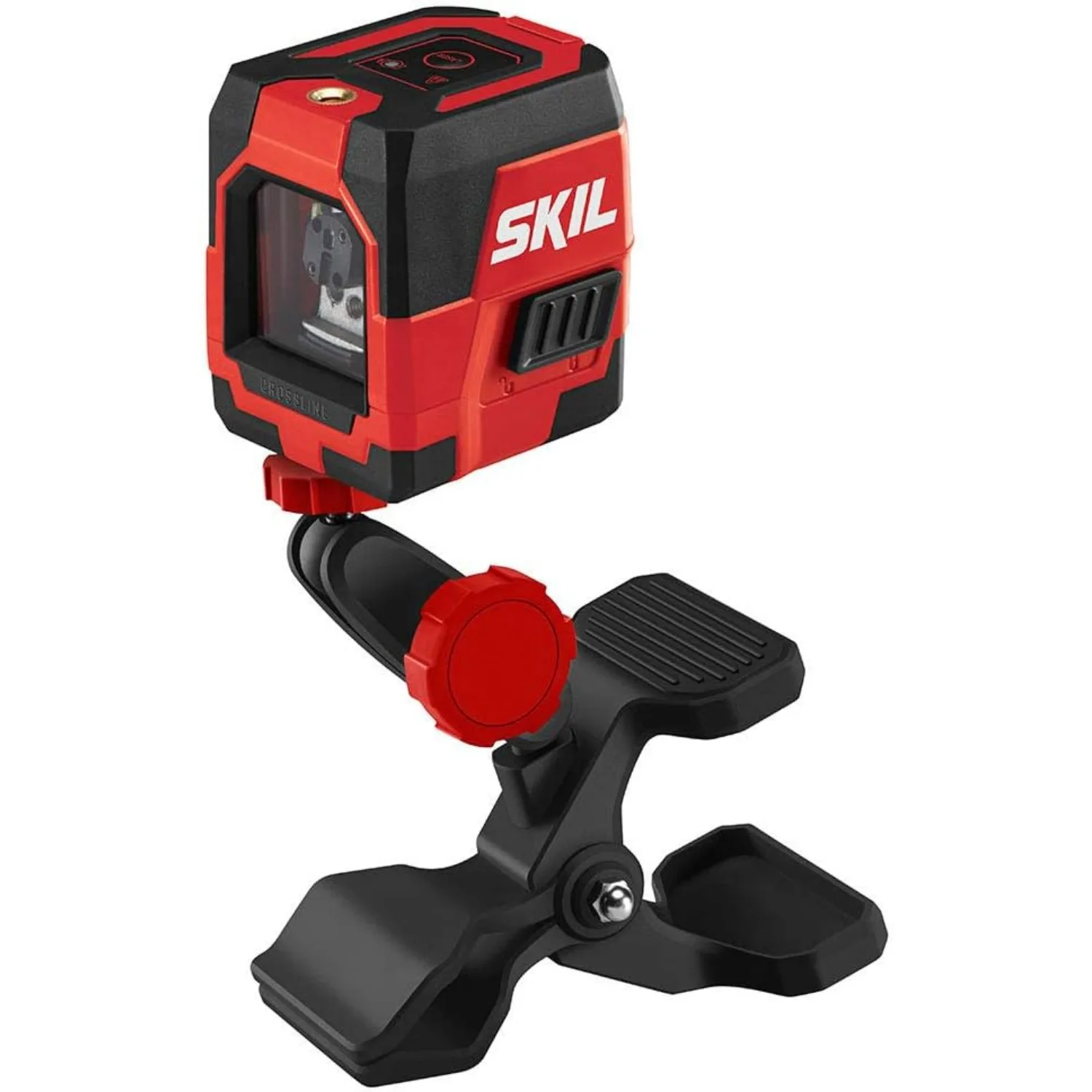 LL932301 50ft. Red Self-Leveling Cross Line Laser Level with Rechargeable Battery, Clamp & Carry Bag Included