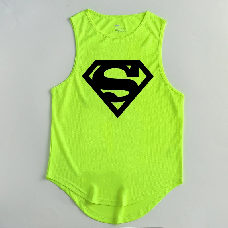 2023 Men Fitness Gyms Tank Workout Tank Top Mesh Gym Running Vest Bodybuilding Undershirt Men Stringer Fitness Sleeveless Tops