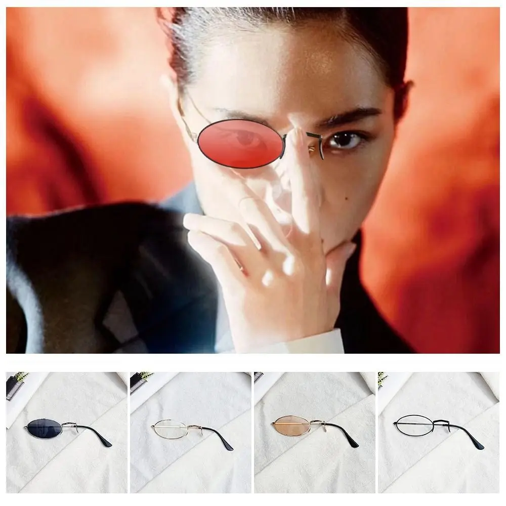 Retro Anime Single Glasses Steampunk Style Punks Monocle Glasses British Style Cos Glass for Women