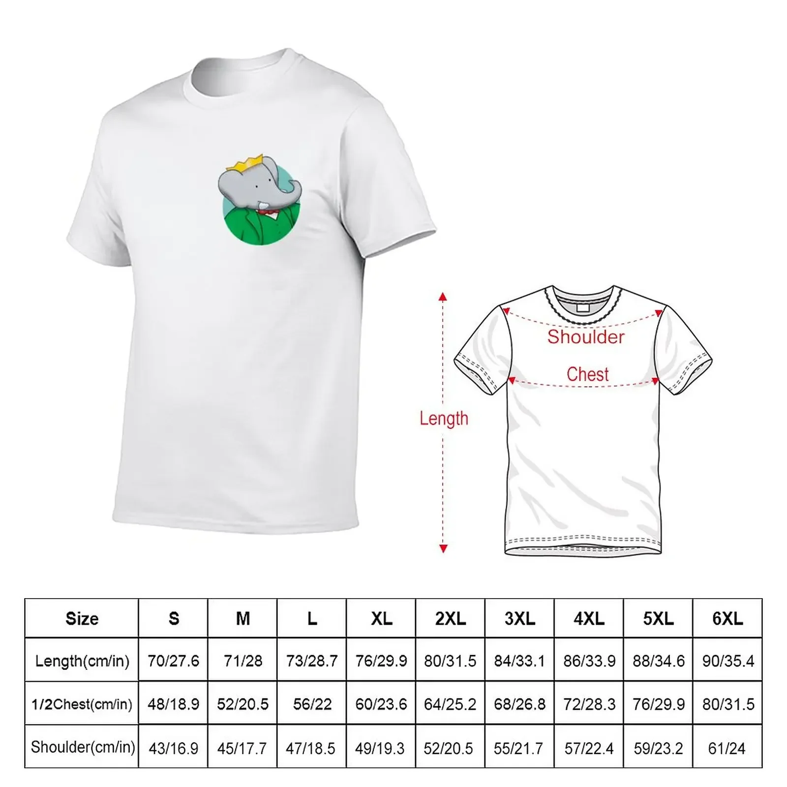 New Babar T-Shirt Aesthetic clothing t shirt man blank t shirts Anime t-shirt T-shirt men