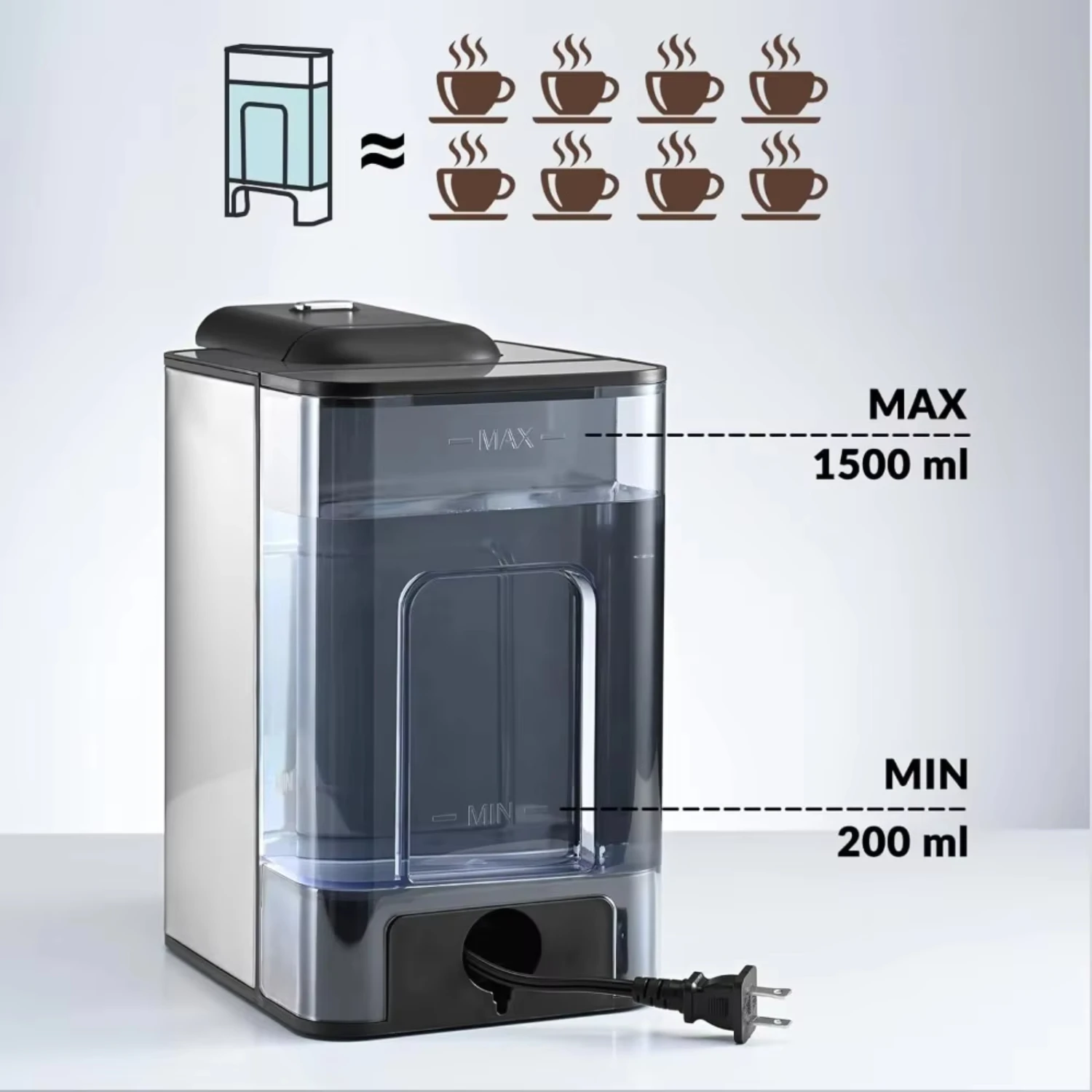 3-in-1 Single Serve Coffee Machine, Instant Coffee Brewer, 120V 1150W