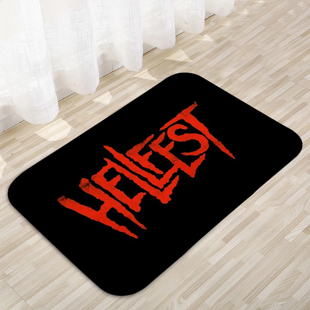 Hellfest Floor Mats Home Carpet Door Mats Modern Home Decor Carpet Bathroom Anti-Slip Floor Mats 290