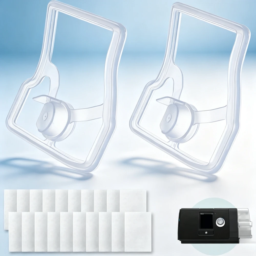 CPAP Accessory Silicone Gasket  10Pcs Filters Compatible with AirSense 10 AirCurve10 Water Chamber Humidifier Water Box Seal