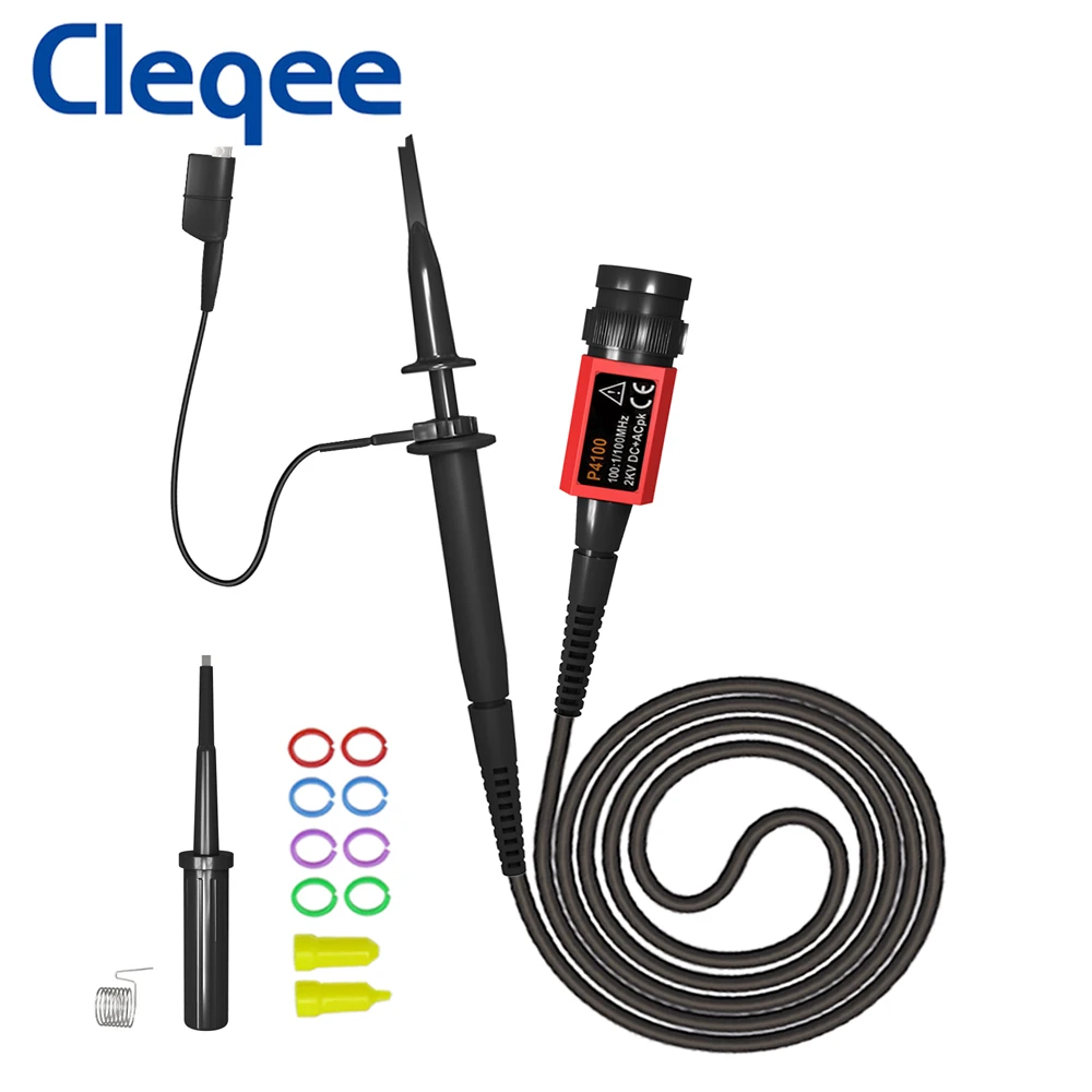 Cleqee P4100 2KV 100MHz sonda oscyloskopowa zestaw 100:1 wysokiego napięcia dla oscyloskopu Owon Liliput hurtownie