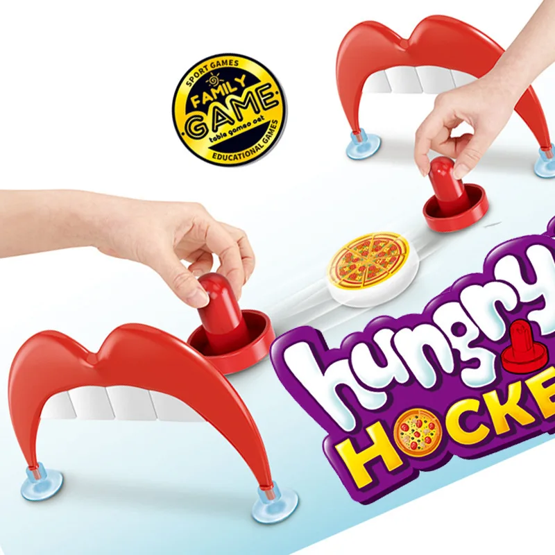 

Desktop Pizza Ice Hockey Toy Chessboard Game Educate Parent -Child Interactive Game Suitable for Family Gatherings Party Gifts