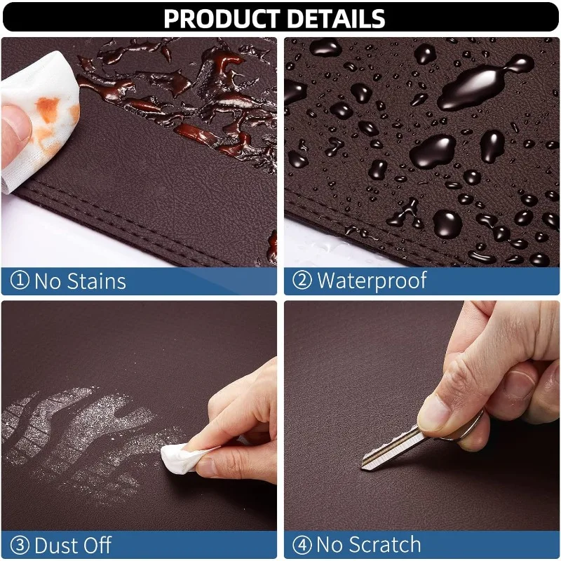 غطاء لوحة القيادة الجلدية لسيارة تشيفي/جي إم سي 1999-2006 (سييرا/سوبربان/تاهو/يوكون، بني، حماية من الشمس) #3