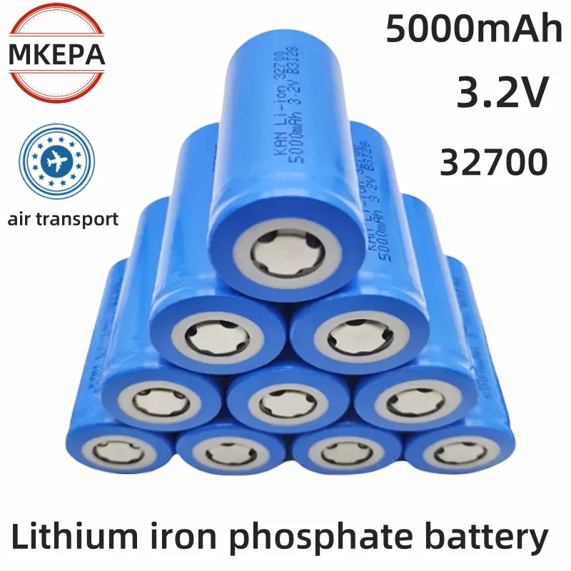 100% original LiFePO4 battery, 3.2V, 32700 500mAh 35A, continuous discharge, maximum 55A high power flashlight battery