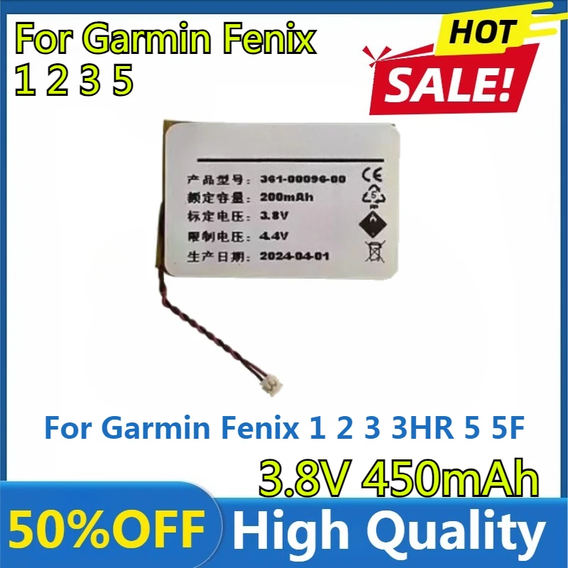 

New High quality replaceable Battery for Garmin Fenix 1 2 3 3HR 5 5F Smart Watch Battery