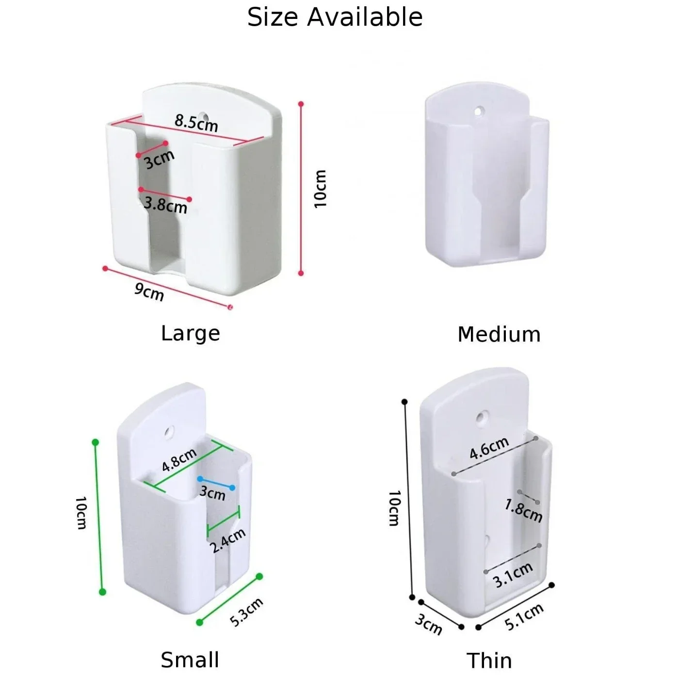 Soporte colgante para Control remoto de aire acondicionado, caja de almacenamiento montada en la pared con Control remoto ABS, estante de pared para