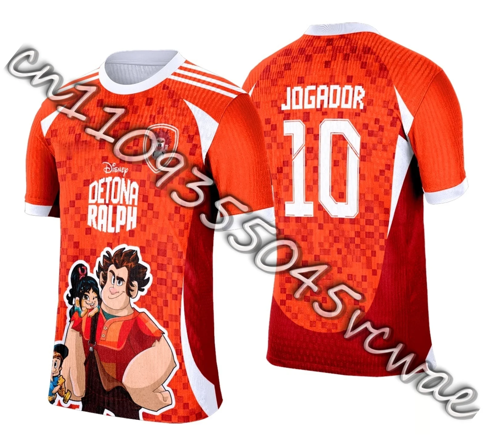 

Новые летние спортивные футболки из серии Disney Animated "Wreck Ralph" с 3D-принтом, мужские и женские футболки, повседневные топы 2026