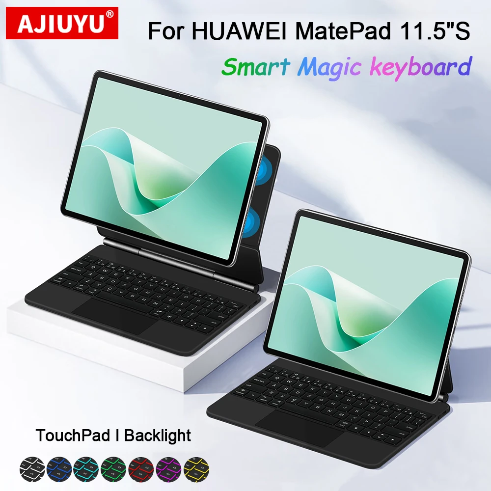 

Magic Keyboard For HUAWEI MatePad 11.5S 11.5"S 2024 Tablet Cover For MatePad 11.5 S TGR-W09 Touchpad Backlight Keyboard Case