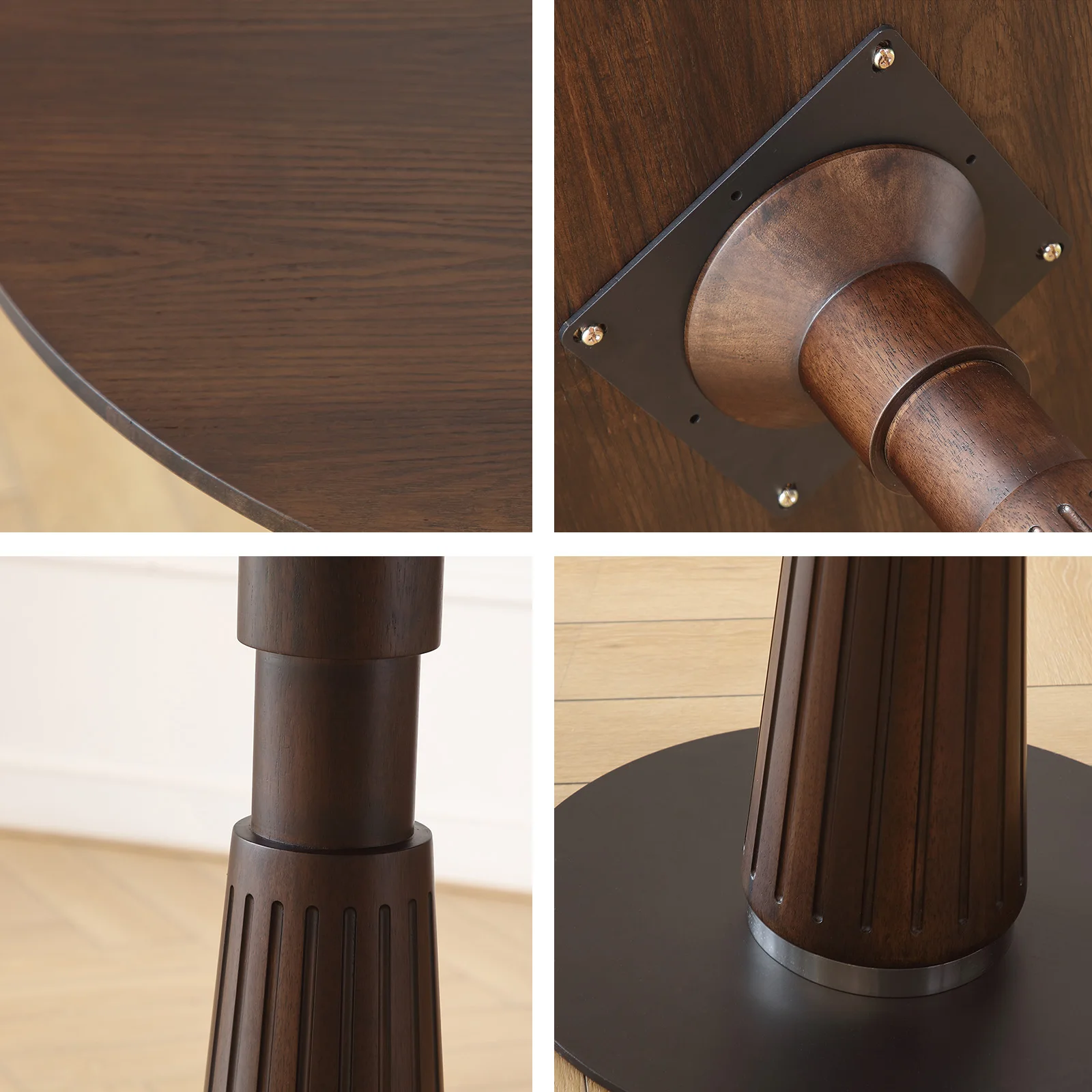 طاولة طعام حديثة مستديرة في منتصف القرن أفضل منتجات الاختيار 31.5 بوصة طاولة ترفيهية لتوفير المساحة لشخصين إلى 4 أشخاص