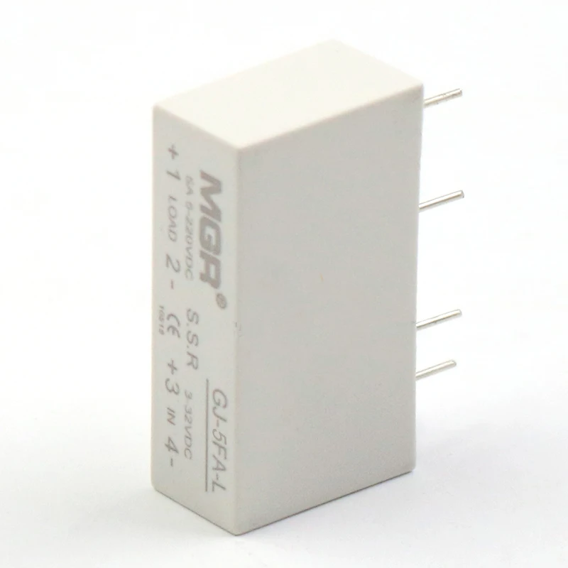 5A Pin SSR Single Phase Solid State Relay 24V 5A DC 12V DC GJ-5FA-L