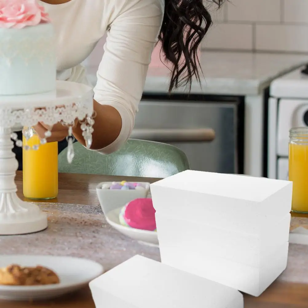 2 Pcs Rectangular Foam Block Crafting Cubes Blocks Party Foams Supplies Floral Projects Wedding Crafts