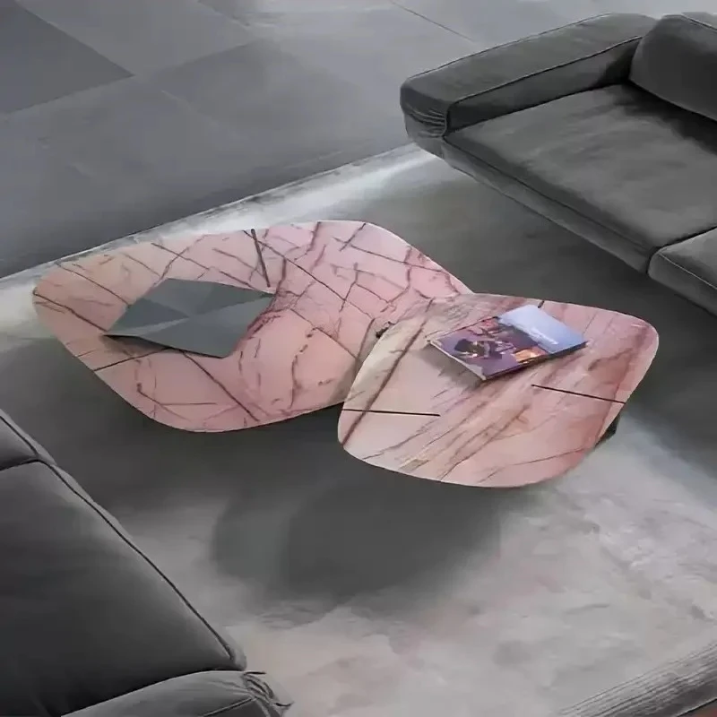 

Italian New Creative High-end Marble Coffee Table Simple and Modern Living Room Light Luxury Table Mesa De Centro Elevable