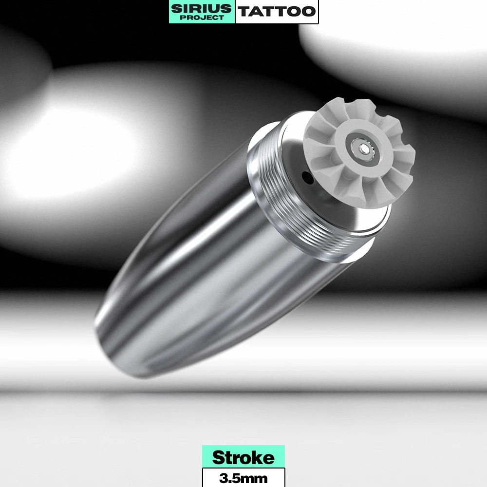 Strong Torque Motor Tattoo Pen Glossy Silver RCA Connector Professionl Cartridges Needles Machine Permanent Makeup Tattoo Tool