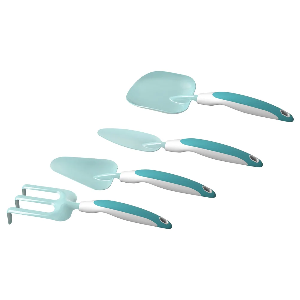 4 قطعة مجموعة أدوات البستنة ألوان نابضة بالحياة أشكال جميلة مناسبة للأطفال الأيدي الصغيرة حديقة معاول المرابط ديكور المنزل #2