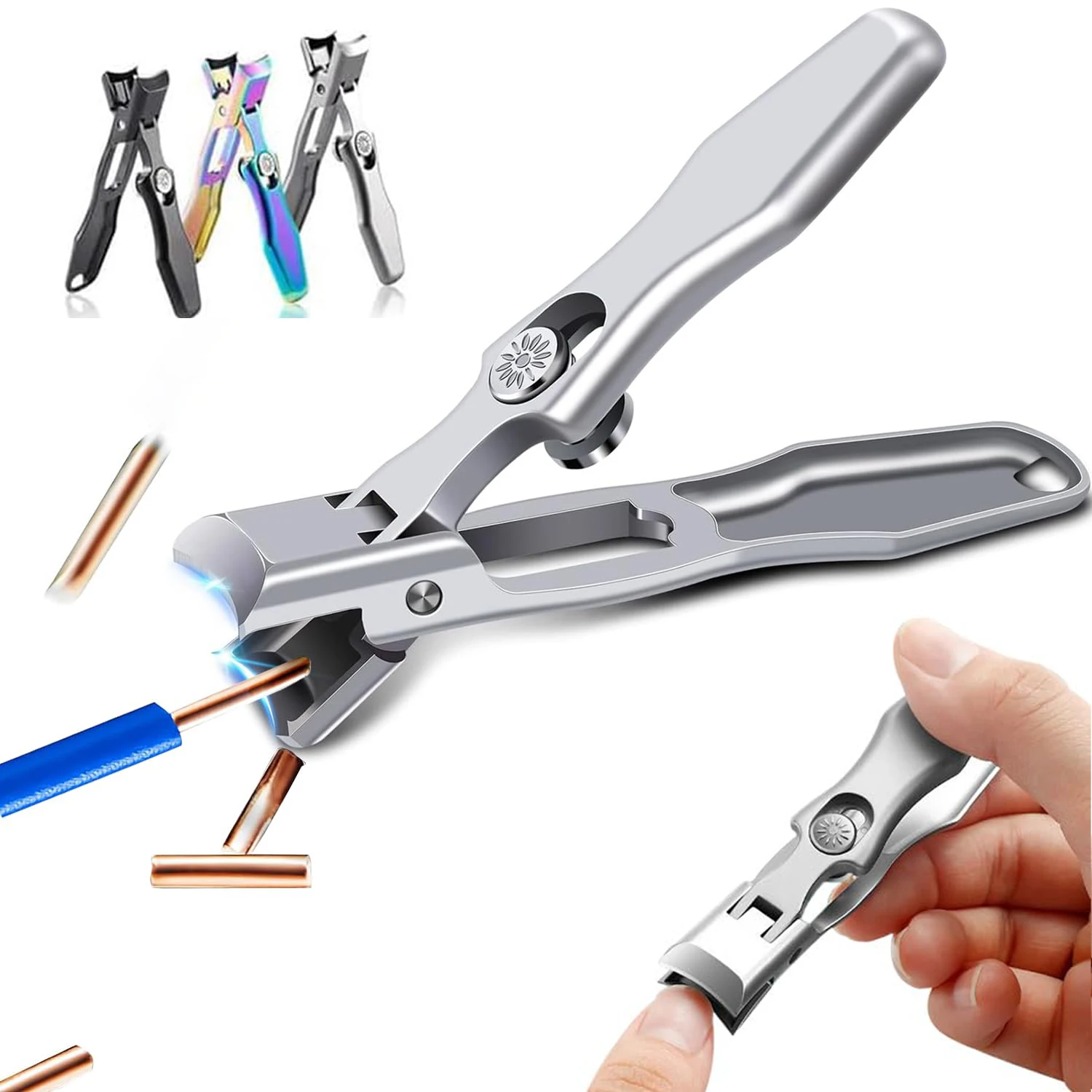 German Nail Clippers for Men, 2024 New Ultra Sharp Stainless Steel Nail Clippers for Thick Nails, The Luxurious Ultra Sharp Nail