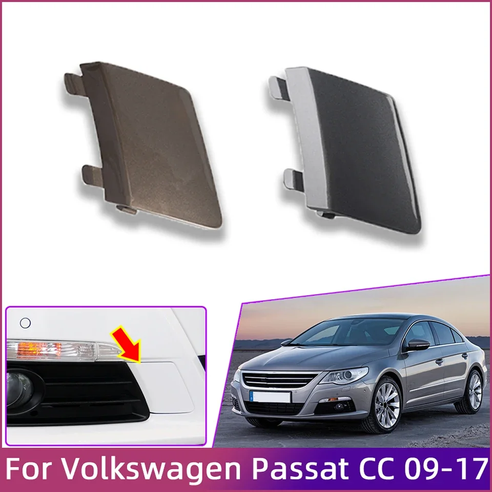 Front Rear Bumper Towing Hook Cover Lid For Volkswagen Passat CC 2009-2017 Tow Hook Eye Hauling Cap Housing Garnish Trim