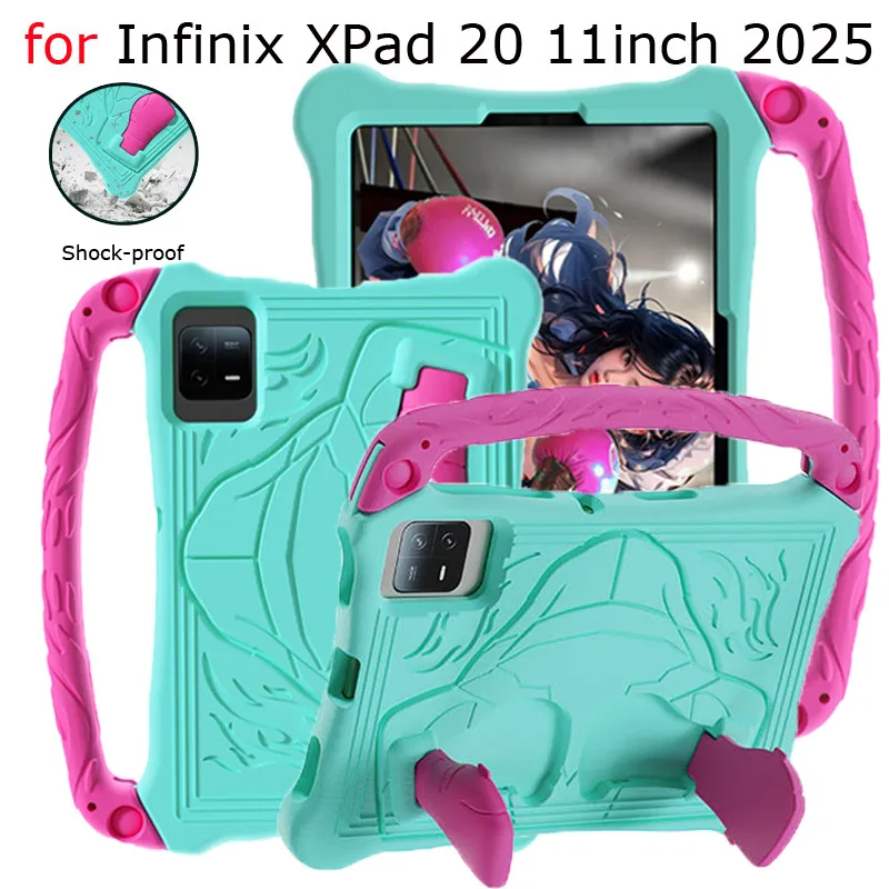 

Для Infinix Xpad XPad 20 11 дюймов 2025 X1102 для Infinix Xpad 11 дюймов для Tecno Megapad 2024 Чехол 11 дюймов Детский безопасный противоударный чехол из ЭВА