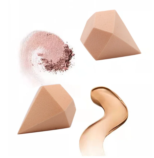 Saiantth diamante maquiagem esponja cosméticos sopro bb creme fundação blush pó beleza ovo seco molhado duplo uso profissional