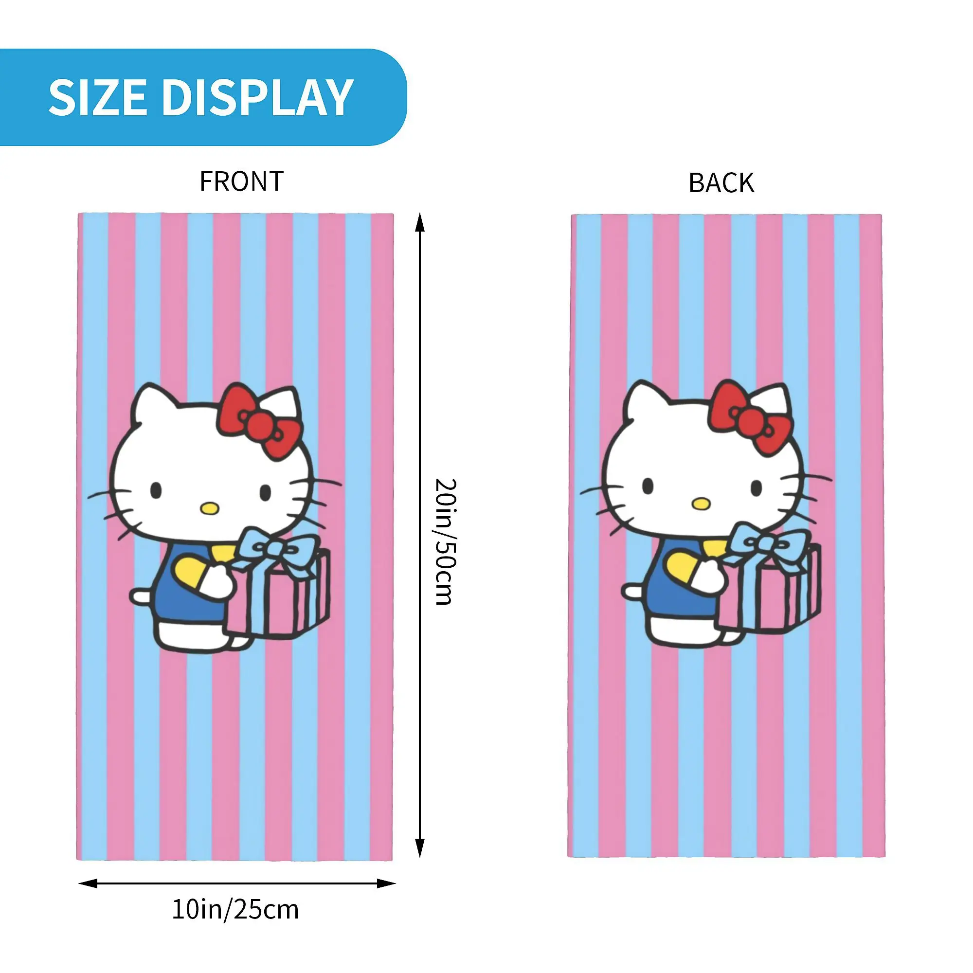 Bufanda personalizada de la bandana del invierno de la protección UV de los hombres de las mujeres de la polaina del cuello del anime de Hello Kitty para el esquí